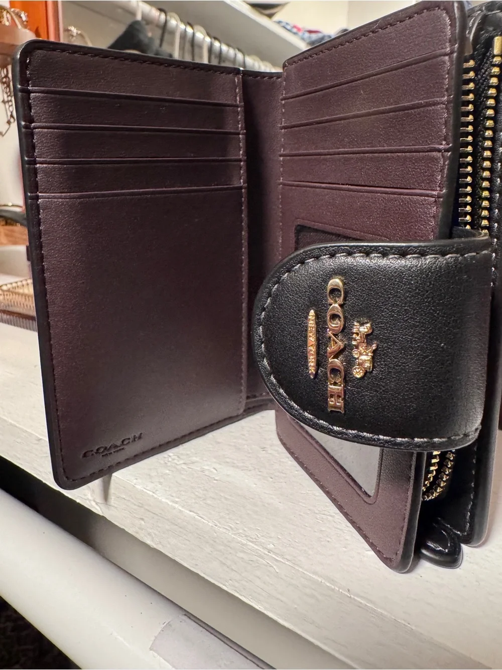 Coach leather wallet